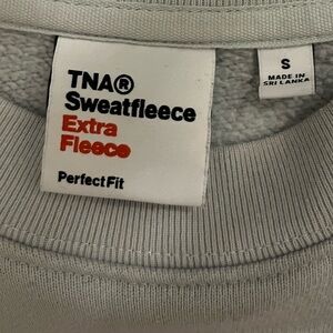 TNA ARITZIA extra sweat fleece crewneck